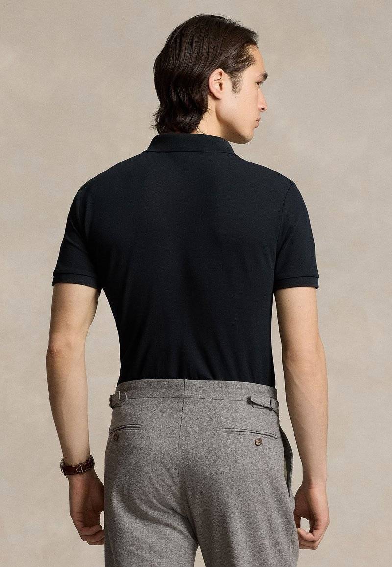 Polo Ralph Lauren Polo Ralph Lauren CUSTOM FIT STRETCH MESH POLO SHIRT - Polo shirt - black Wochenangebot