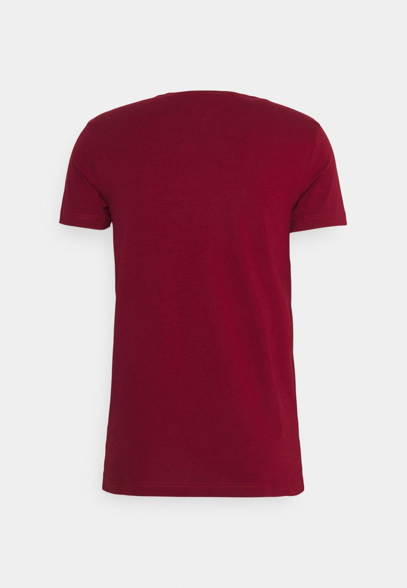 Tommy Hilfiger Tommy Hilfiger SLIM FIT TEE - Basic T-shirt - wine Letzte 3 Tage