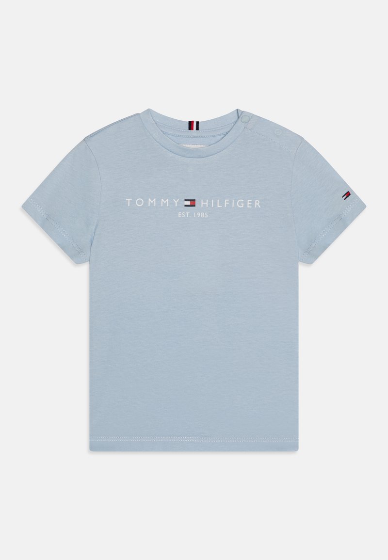 Tommy Hilfiger Tommy Hilfiger ESSENTIAL TEE UNISEX - Print T-shirt - breezy blue Letzte 2 Tage