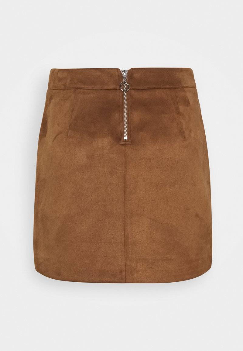 Vero Moda Petite Vero Moda Petite VMDONNADINA SHORT SKIRT - Mini skirt - cognac Letzter Tag