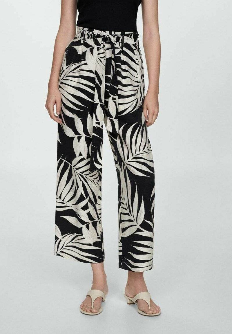 Mango Mango TWIST - Trousers - černá Nur für heute