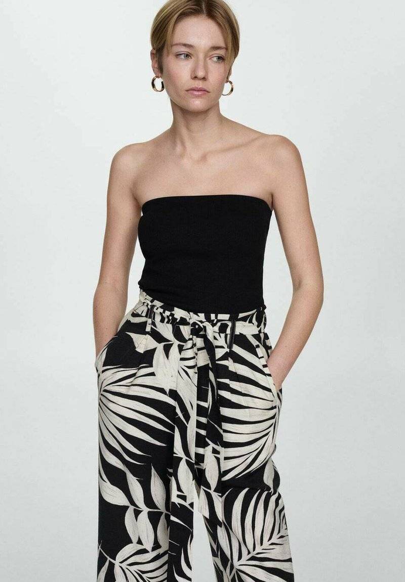 Mango Mango TWIST - Trousers - černá Nur für heute