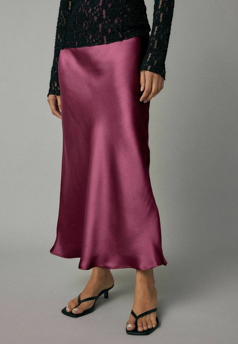 Next Next REGULAR FIT - Pencil skirt - burgundy red