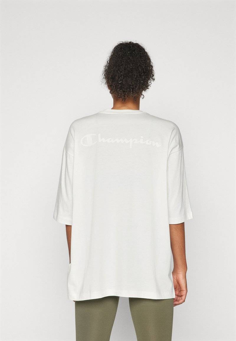 Champion Champion ICONS OVERSIZE CREWNECK - Print T-shirt - white Valentinstagsangebot