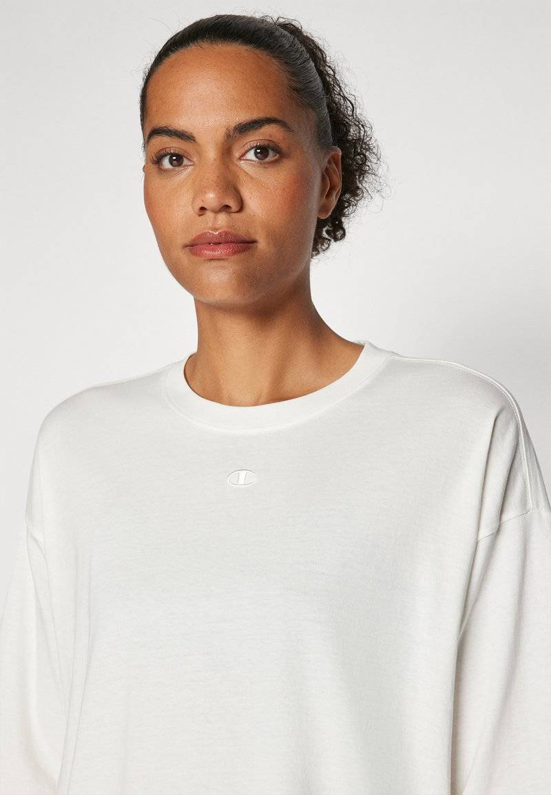 Champion Champion ICONS OVERSIZE CREWNECK - Print T-shirt - white Valentinstagsangebot