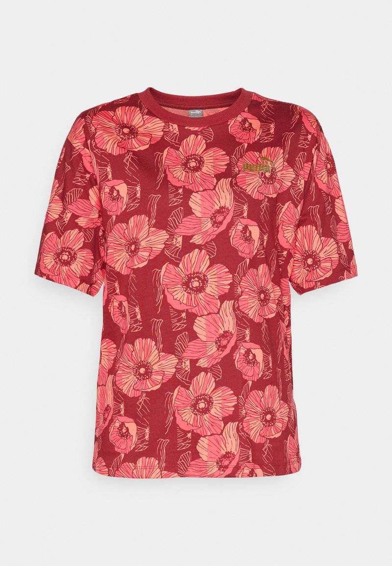 Puma Puma CLASS ACT TEE - Print T-shirt - intense red Jubiläumsangebot