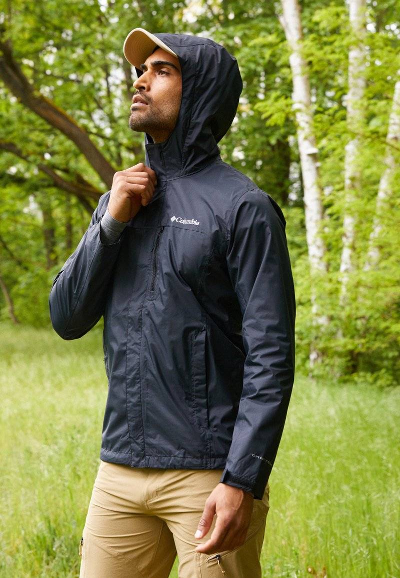Columbia Columbia POURING ADVENTURE JACKET - Waterproof jacket - black Räumungsverkauf