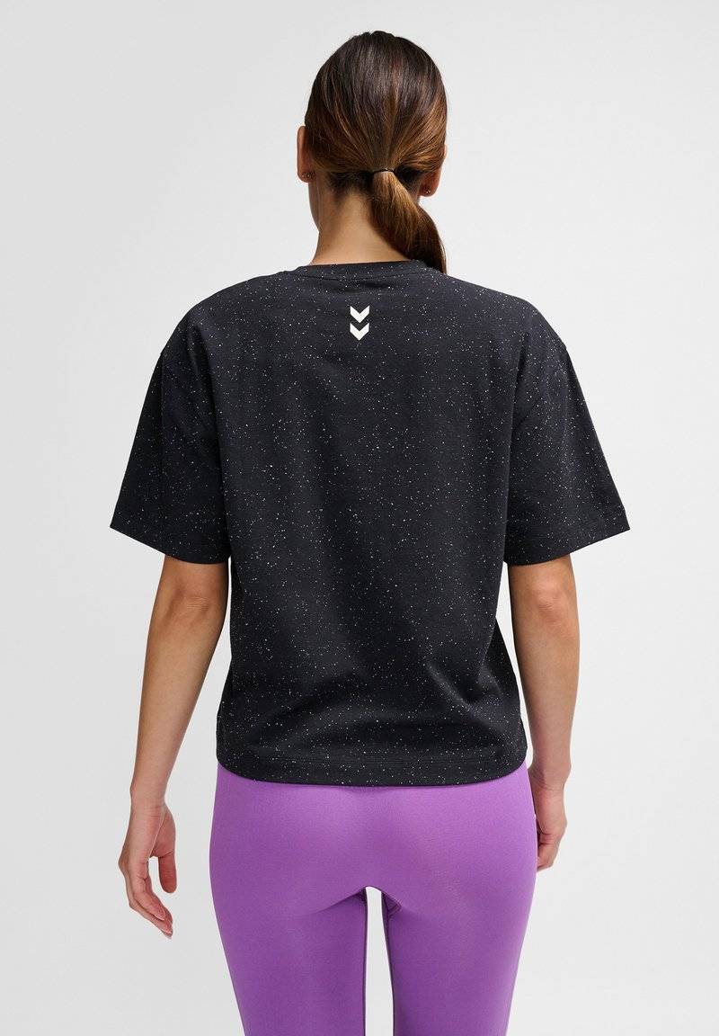 Hummel Hummel ULTRA BOXY - Print T-shirt - black melange Tägliche Deals