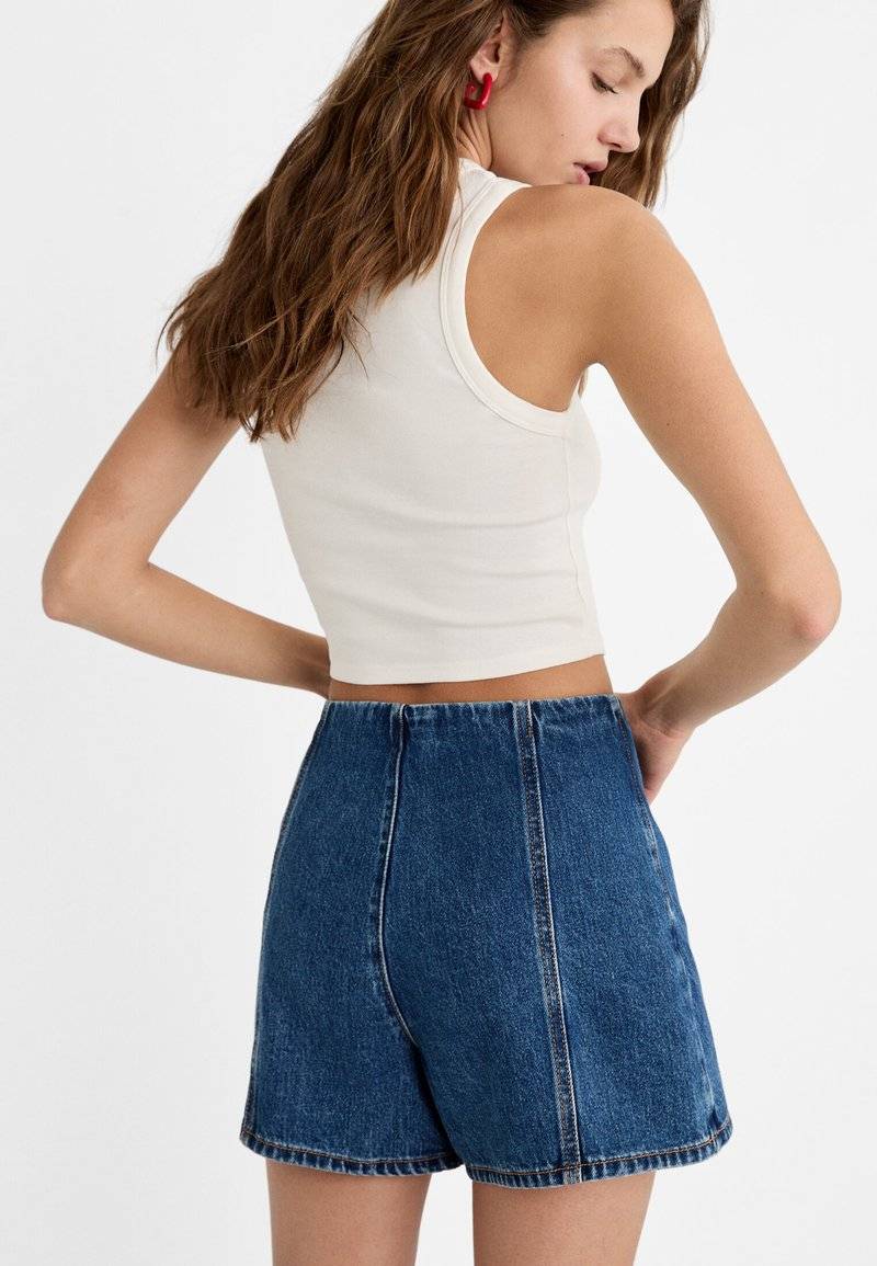 Stradivarius Stradivarius LATZ - Wrap skirt - royal blue Kostenlose Rückgabe