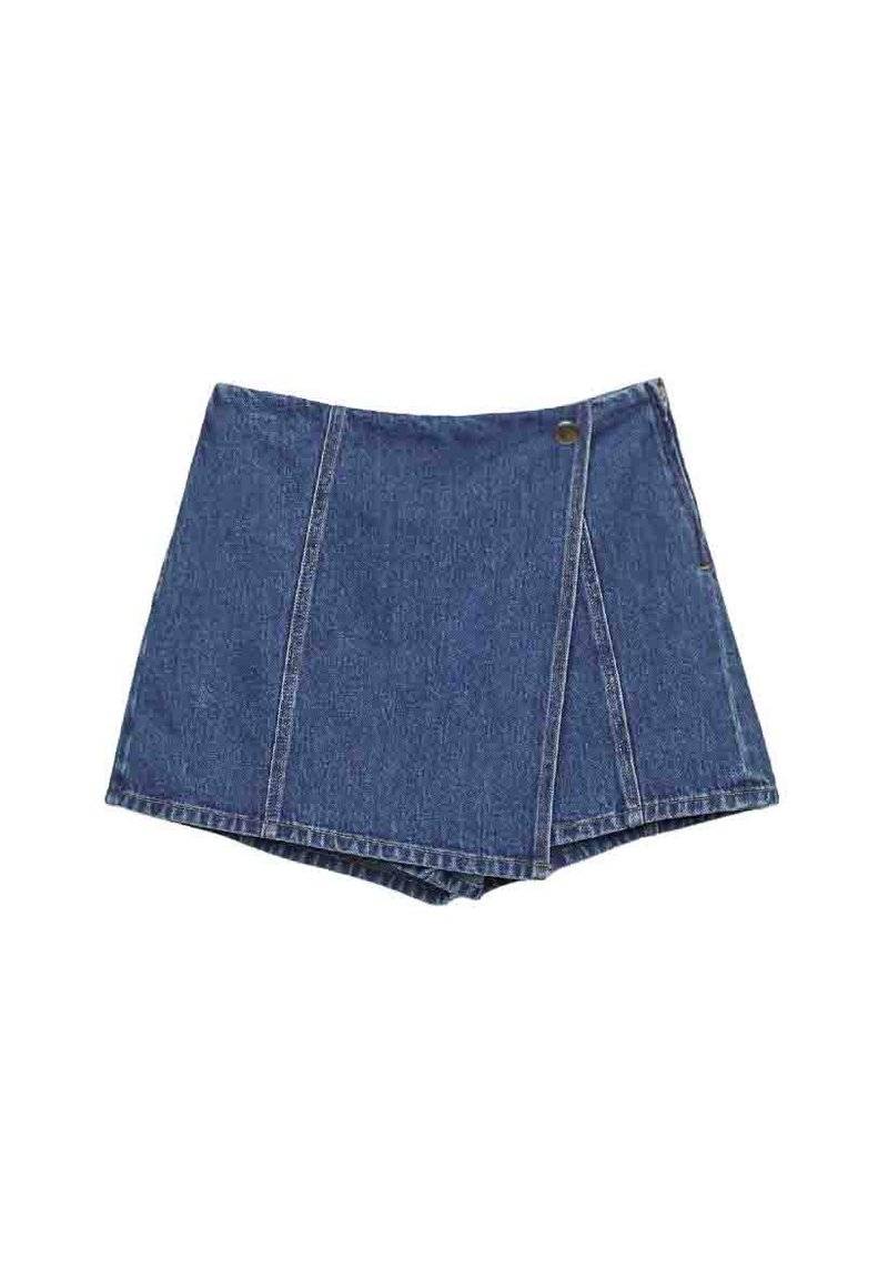 Stradivarius Stradivarius LATZ - Wrap skirt - royal blue Kostenlose Rückgabe