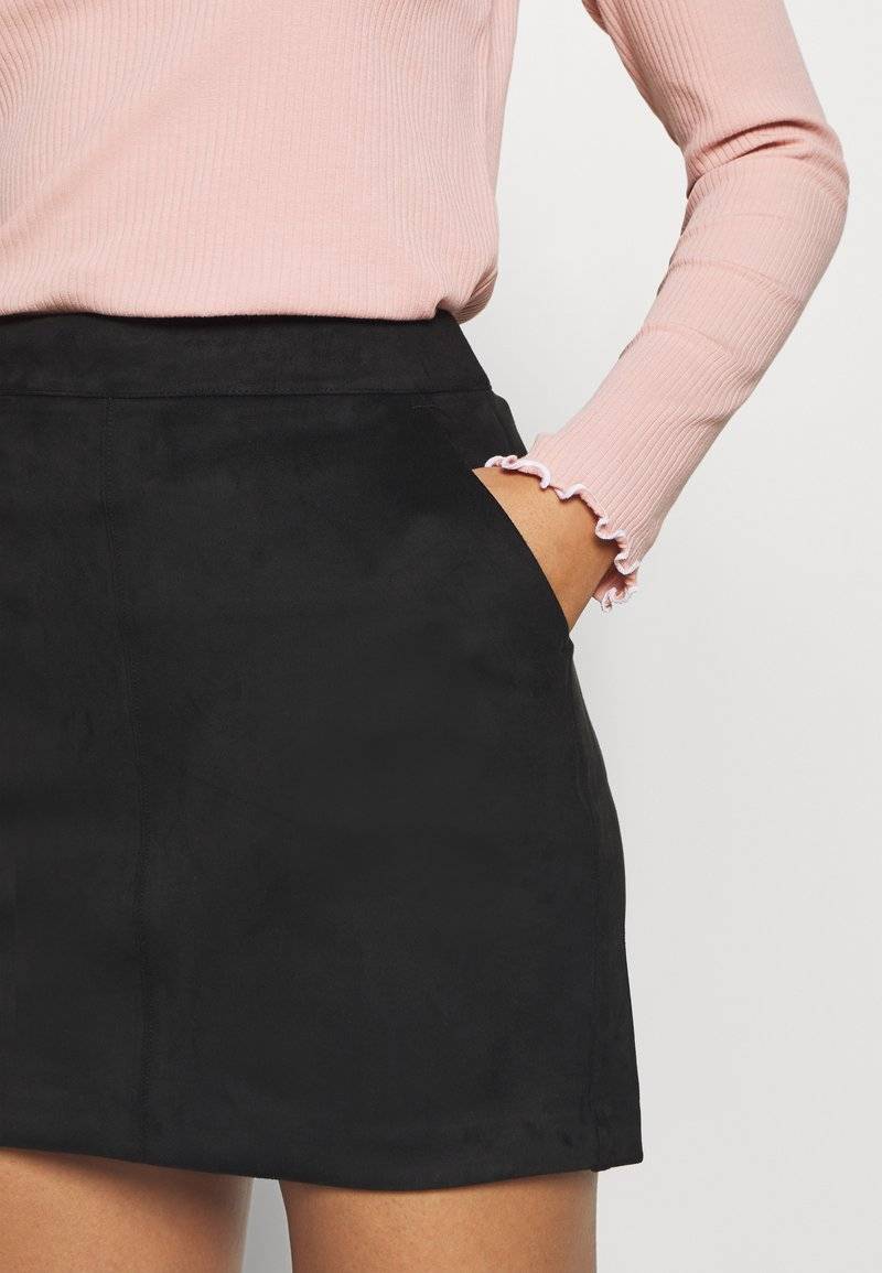 Vero Moda Petite Vero Moda Petite VMDONNADINA SHORT SKIRT - Mini skirt - black Neueste Stile