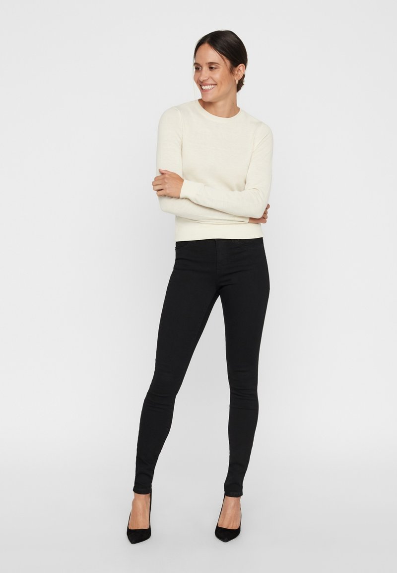 Vero Moda Vero Moda VMTANYA PIPING - Jeans Skinny Fit - black Bis zu 65% Rabatt