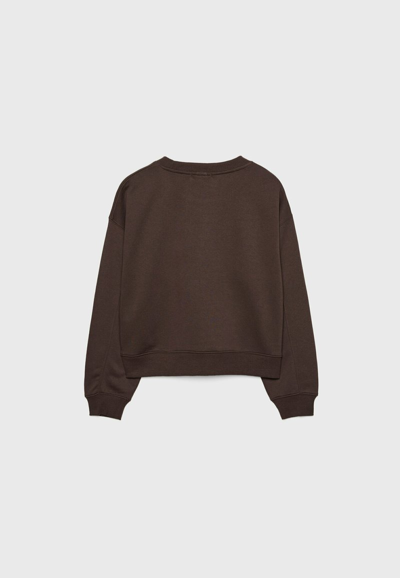 Stradivarius Stradivarius BASIC ROUND NECK - Sweatshirt - brown Bis zu 55% Rabatt