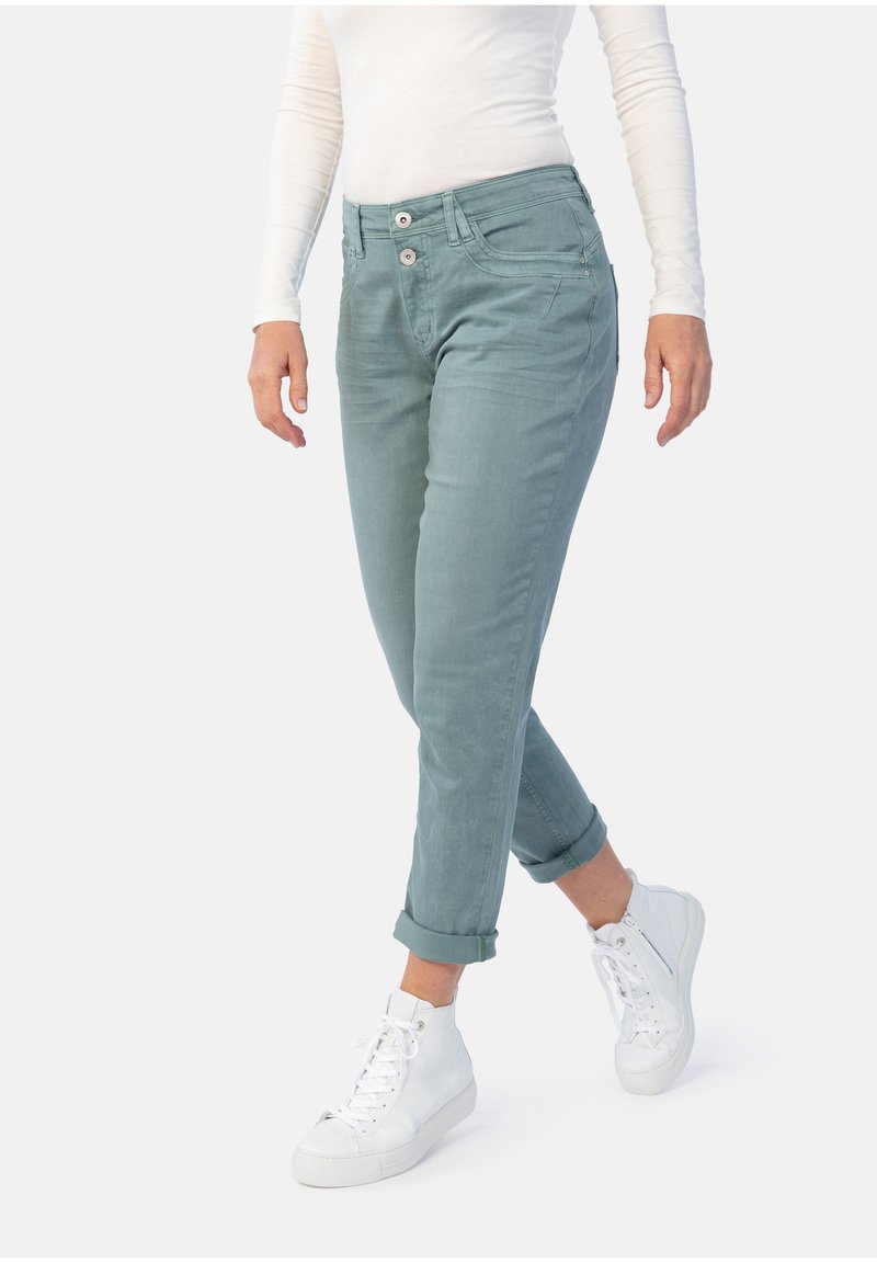 Stooker Women Stooker Women DAVOS BOYFRIEND FIT - Slim fit jeans - green frost wash