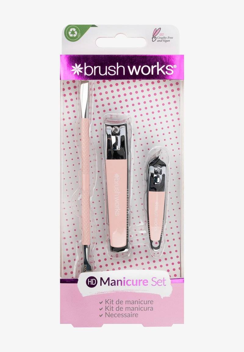 Brushworks Brushworks BRUSHWORKS MANICURE SET - Nail set - pink & silver Rabatt