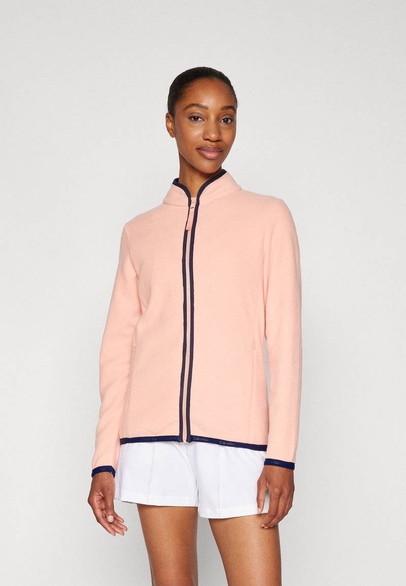 Calvin Klein Golf Calvin Klein Golf ALVARDO FULL ZIP - Fleece jacket - coral almond