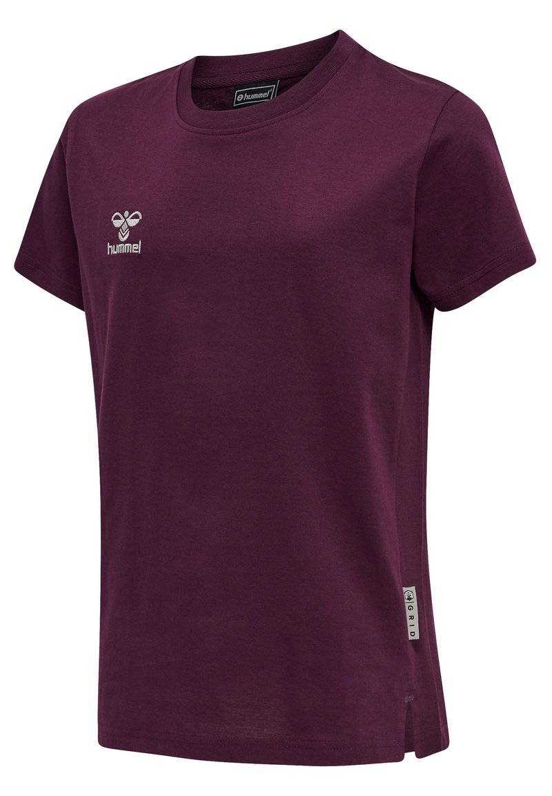 Hummel Hummel MOVE GRID - Print T-shirt - grape wine Valentinstagsangebot