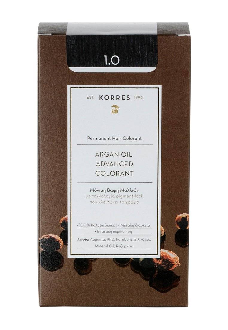 KORRES KORRES ARGAN OIL ADVANCED COLORANT - Hair colour - 01 black Online Outlet
