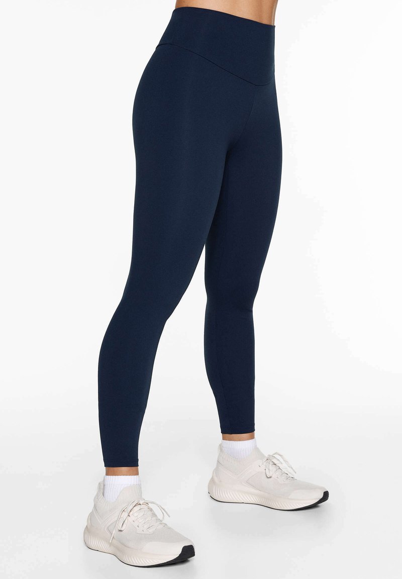 OYSHO OYSHO COMFORTLUX HIGH-RISE ANKLE-LENGTH - Leggings - blue