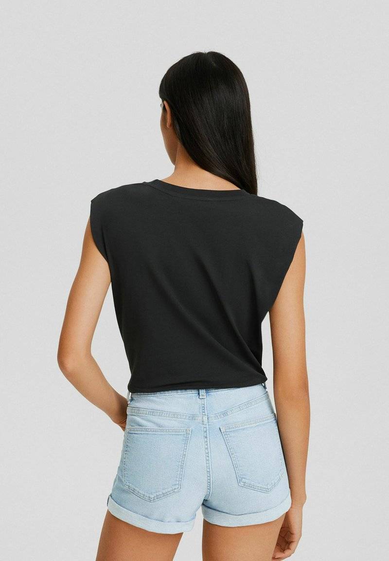Bershka Bershka Denim shorts - light blue Fabrik Onlineshop