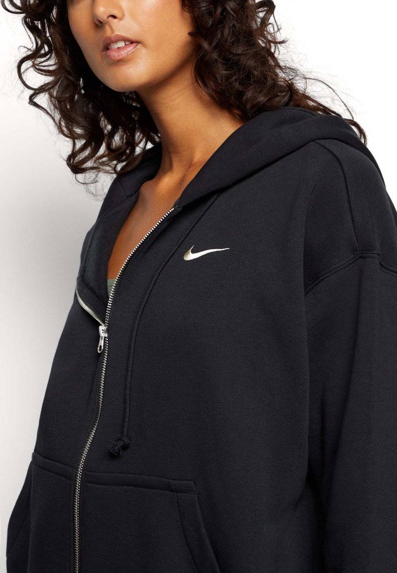 Nike Sportswear Nike Sportswear HOODIE - Zip-up sweatshirt - black Fabrikpreis