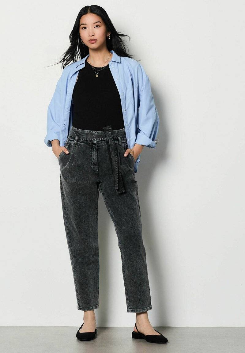 Etam Etam Jeans Tapered Fit - black denim Rabatt