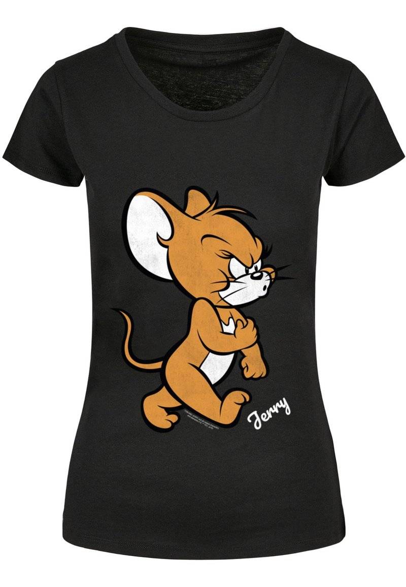 ABSOLUTE CULT ABSOLUTE CULT TOM AND JERRY ANGRY MOUSE - Print T-shirt - black Großer Ausverkauf