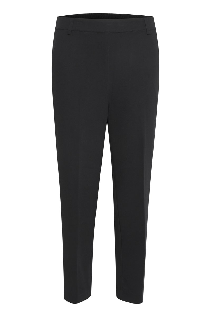 Kaffe Kaffe SAKURA CROPPED PANTS - Trousers - black deep Preisnachlass