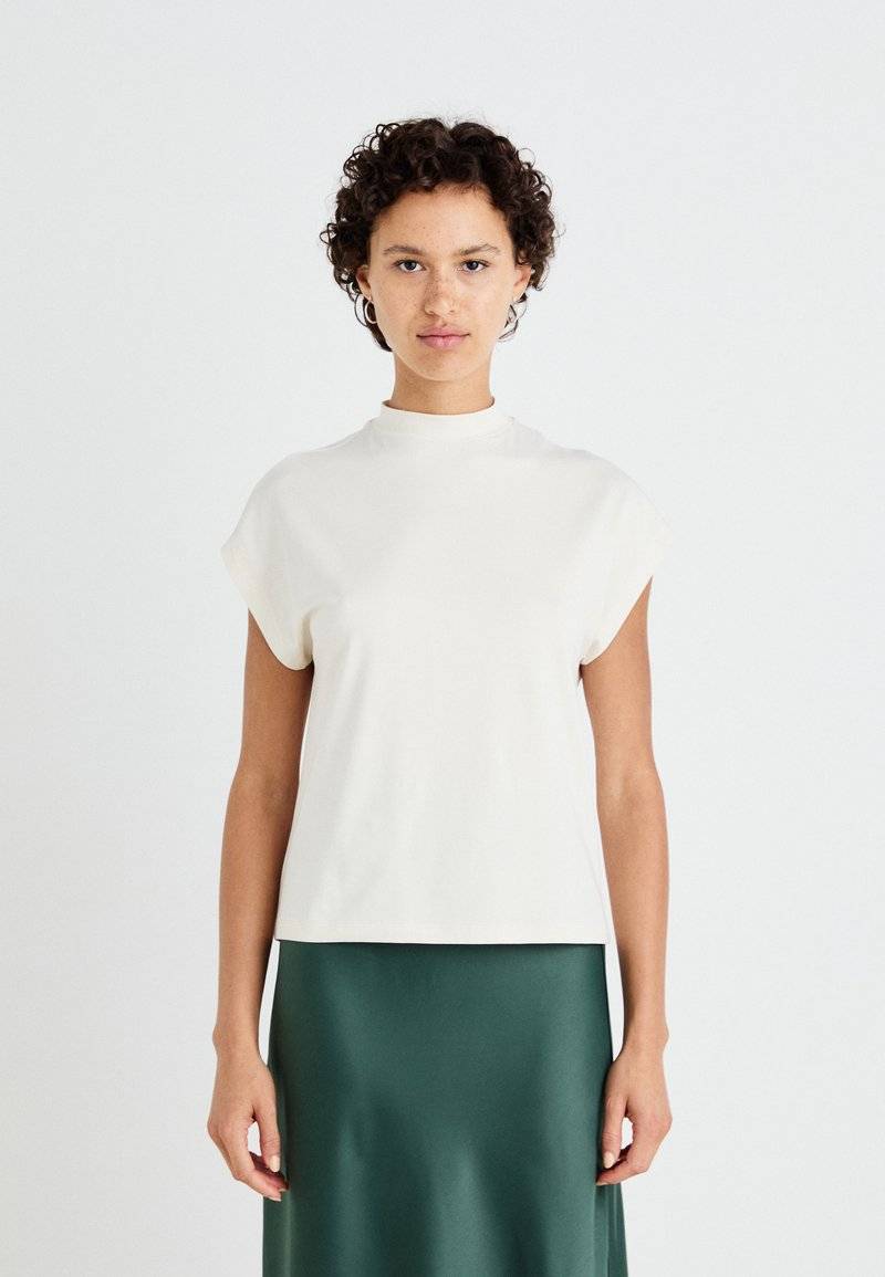 Noisy May Noisy May NMRANJA HIGH NECK - Basic T-shirt - eggnog