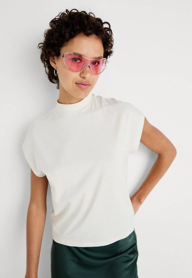 Noisy May Noisy May NMRANJA HIGH NECK - Basic T-shirt - eggnog Weihnachtsangebot