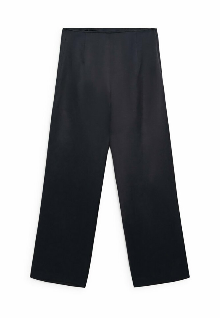 Massimo Dutti Massimo Dutti WIDE-LEG - Trousers - dark blue Osterangebot