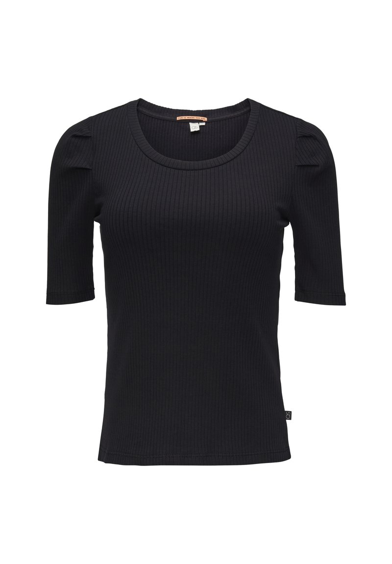 QS QS MIT PUFFÄRMEL - Basic T-shirt - schwarz Top Angebot