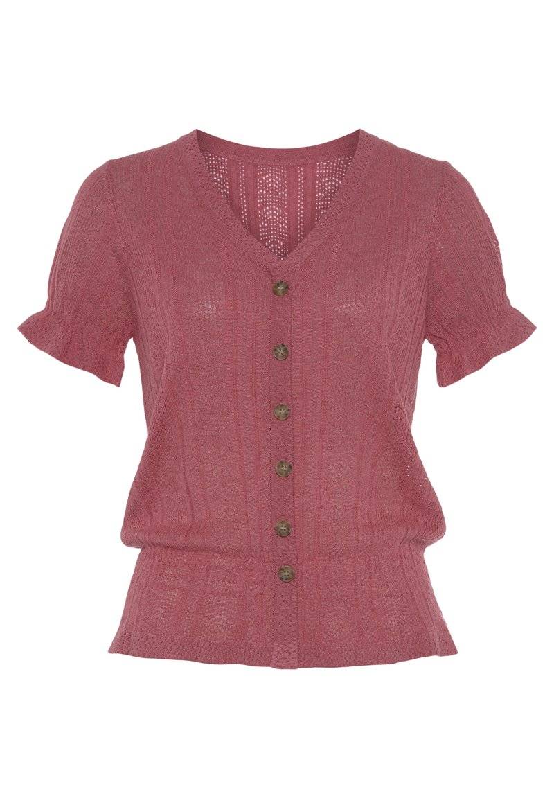 Vivance Vivance KURZARM - Print T-shirt - beere