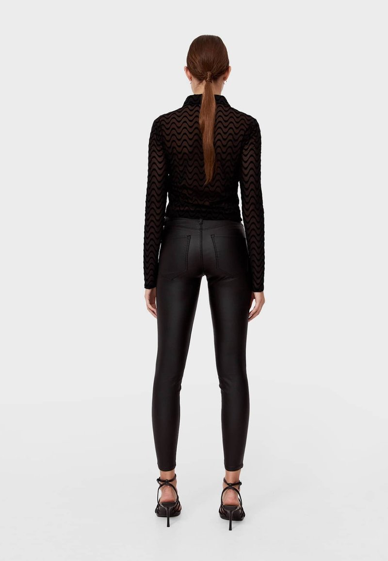 Stradivarius Stradivarius Trousers - black Sonderangebot der Fabrik