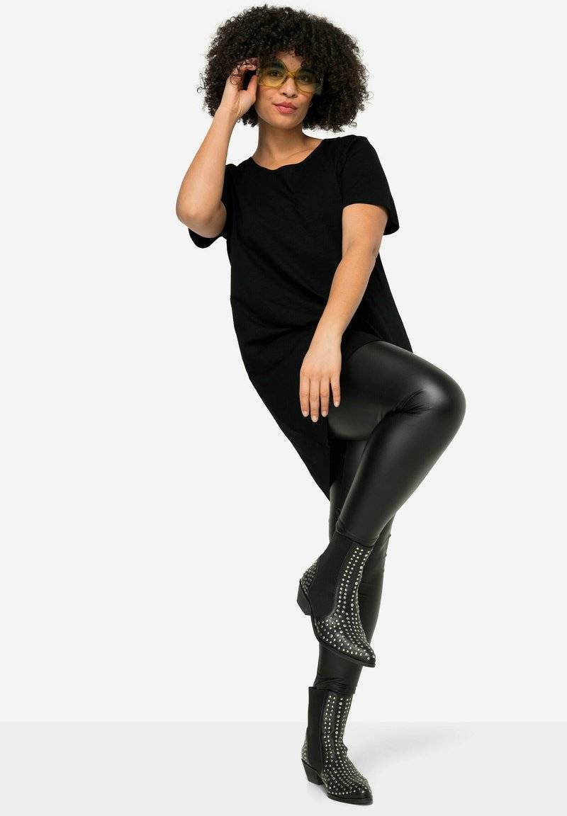 Angel of Style Angel of Style RUNDHALS GERUNDETER - Basic T-shirt - black Discount Store für neue Produkte