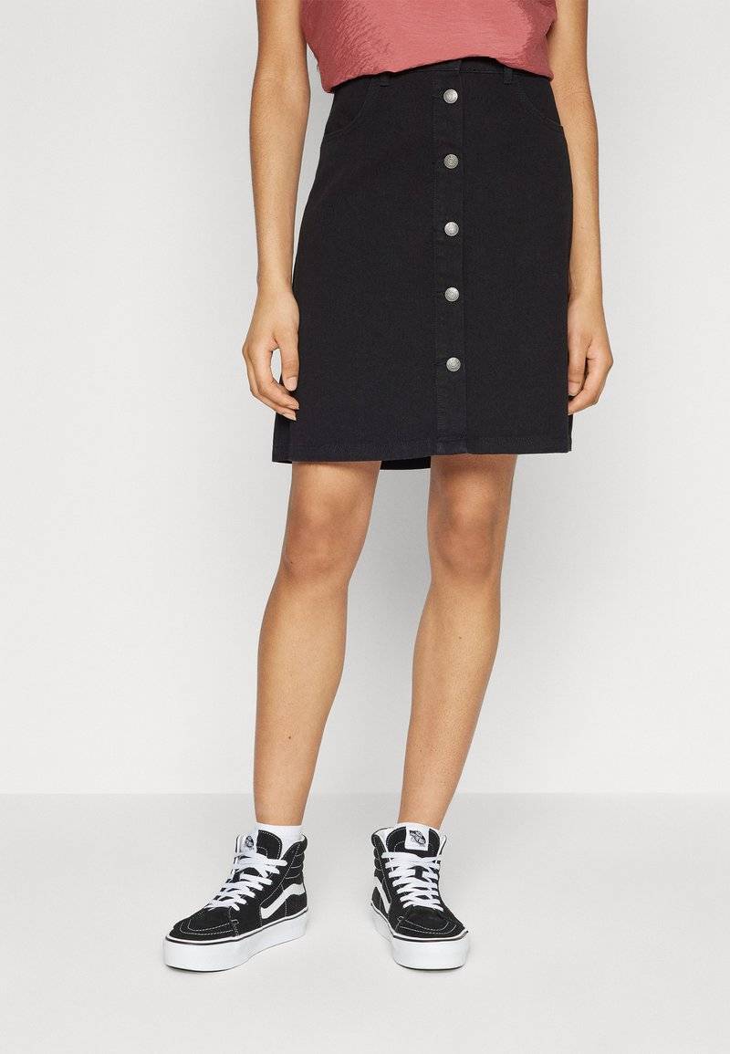 ONLY ONLY ONLFARRAH BOX - A-line skirt - black denim
