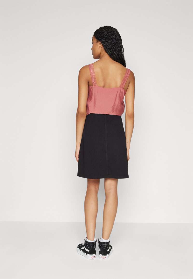 ONLY ONLY ONLFARRAH BOX - A-line skirt - black denim Super Rabatt