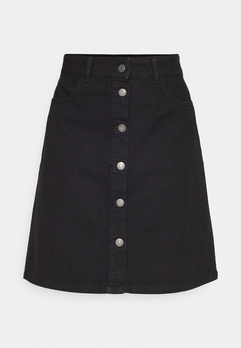 ONLY ONLY ONLFARRAH BOX - A-line skirt - black denim Super Rabatt