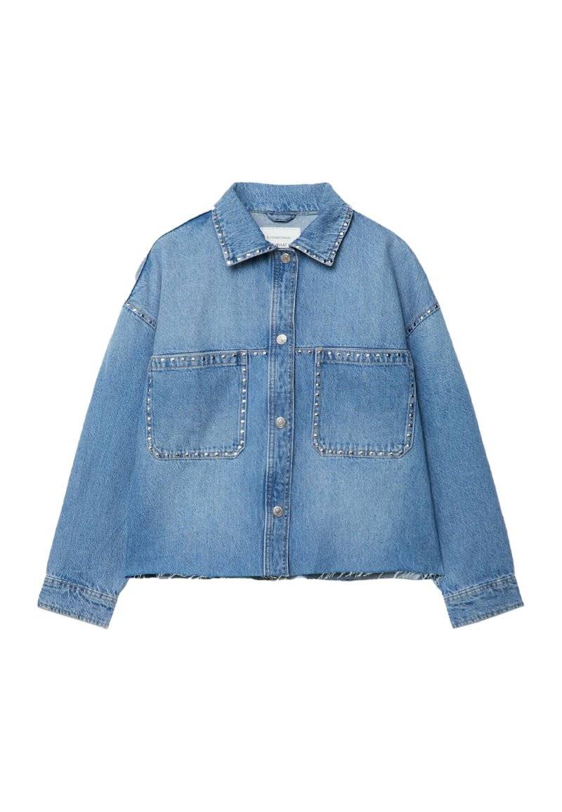 Stradivarius Stradivarius Denim jacket - blue denim 50% Rabatt mit kostenlosem Versand