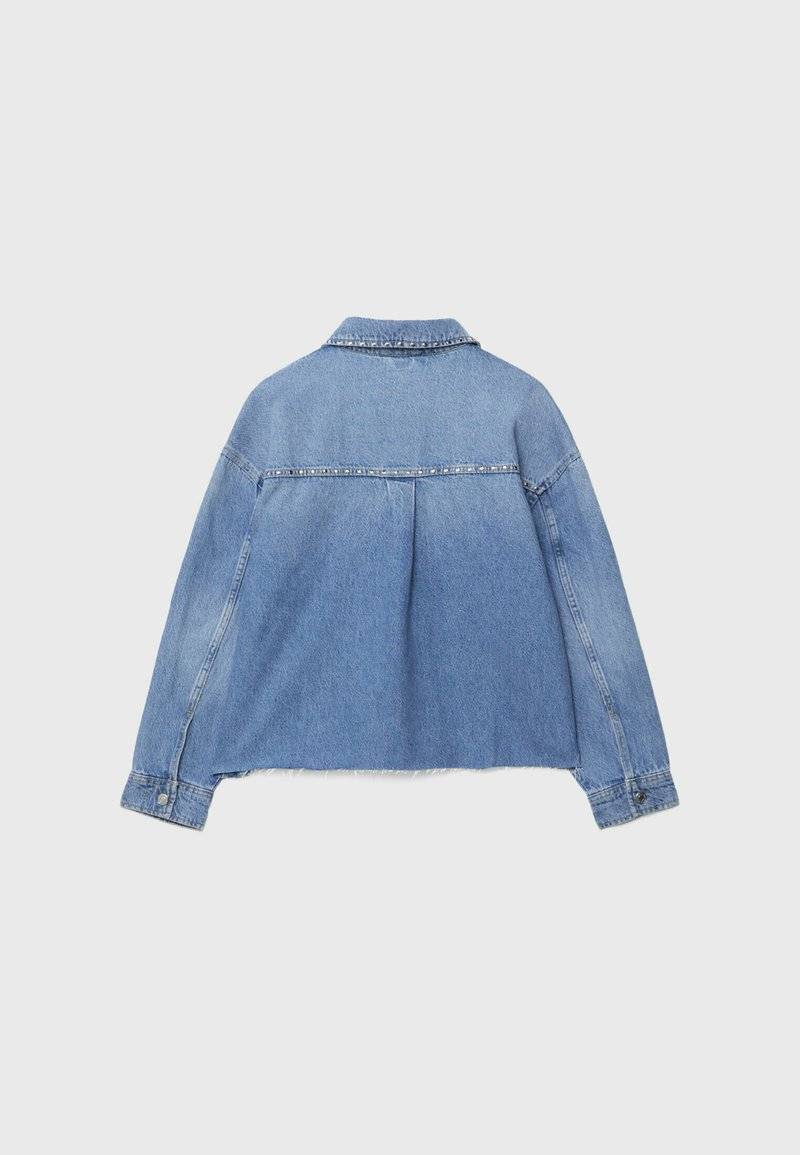 Stradivarius Stradivarius Denim jacket - blue denim 50% Rabatt mit kostenlosem Versand