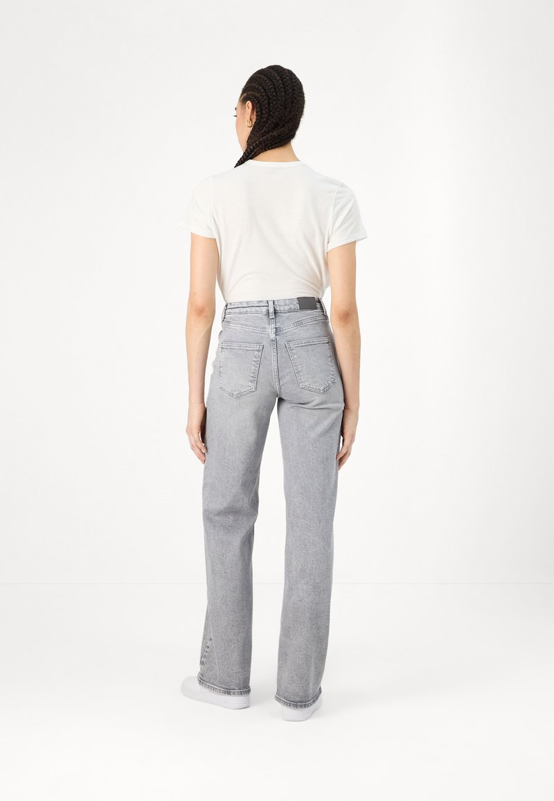 ONLY ONLY ONLJUICY WIDE LEG - Relaxed fit jeans - medium grey denim Clearance-Verkauf