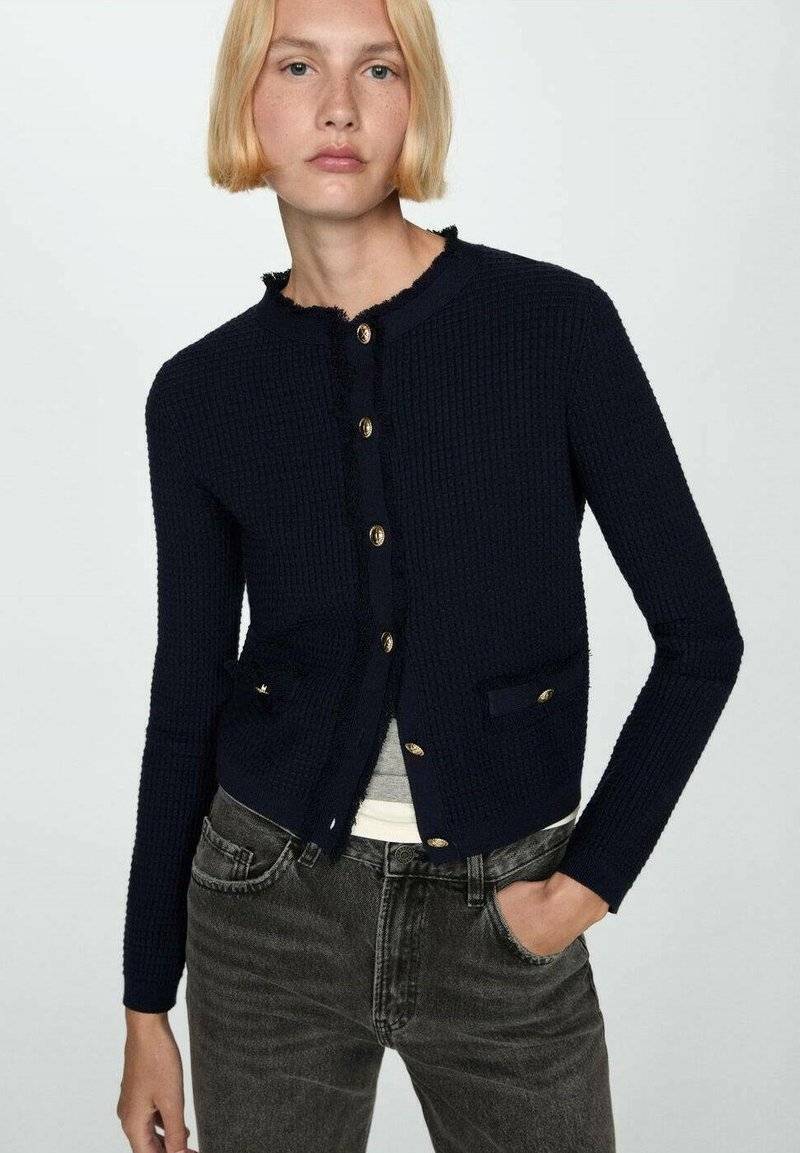 Mango Mango COCOCHA - Cardigan - dunkles marineblau