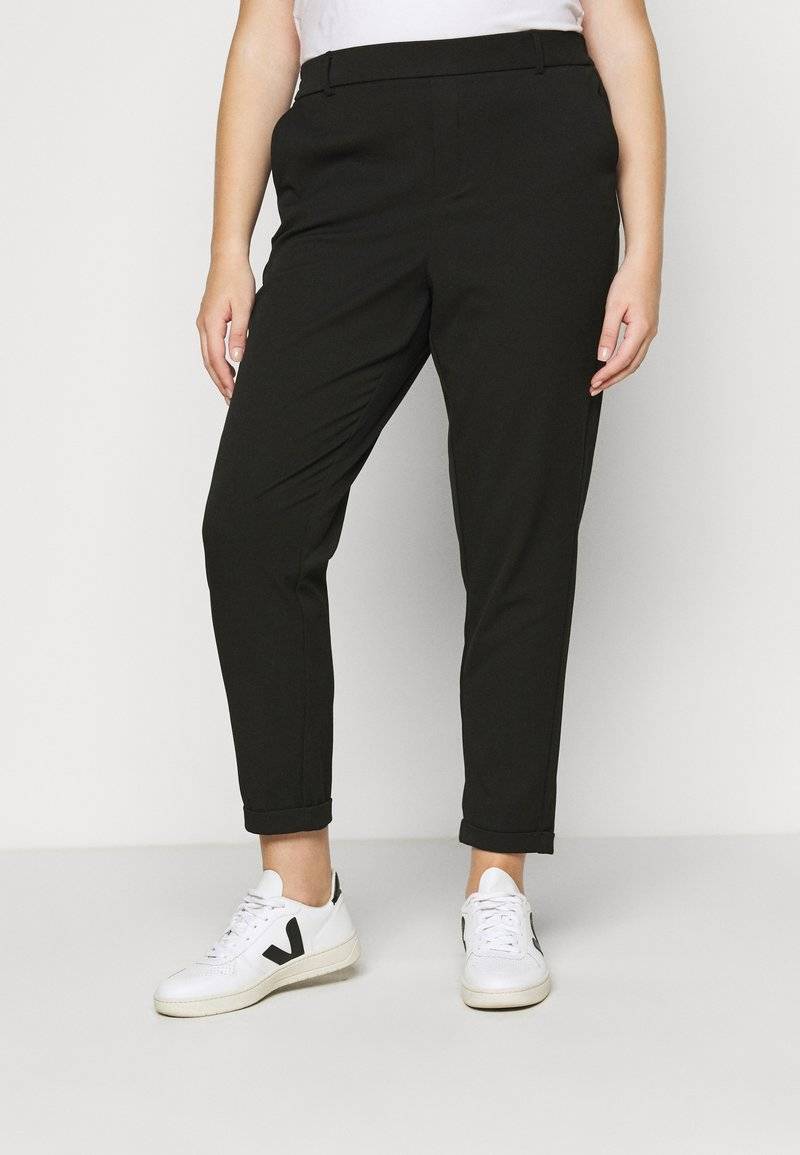 Vero Moda Curve Vero Moda Curve VMMAYA LOOSE SOLID PANT - Trousers - black