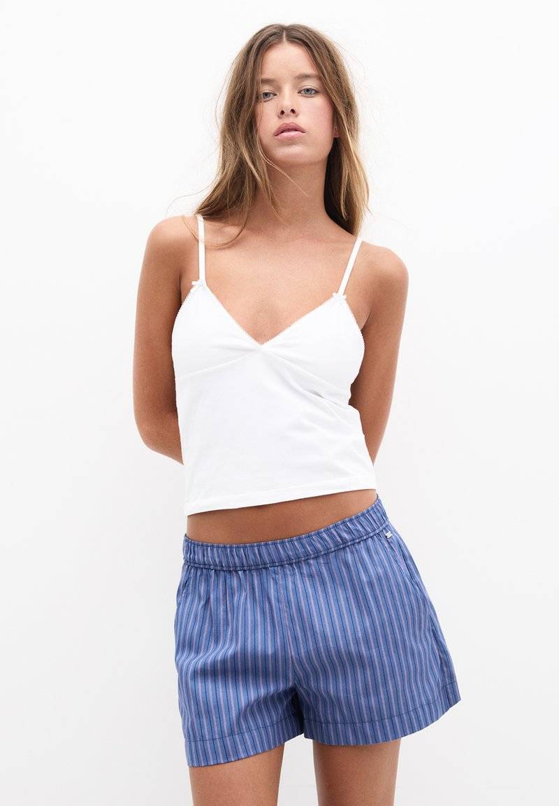 PULL&BEAR PULL&BEAR STRAPPY - Top - white
