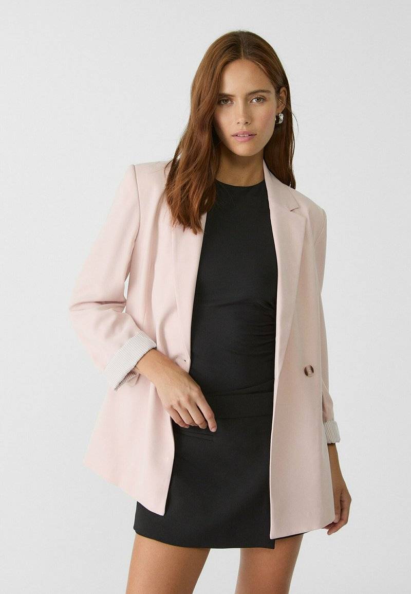Stradivarius Stradivarius TAILORED WITH BUTTONS - Blazer - mottled pink