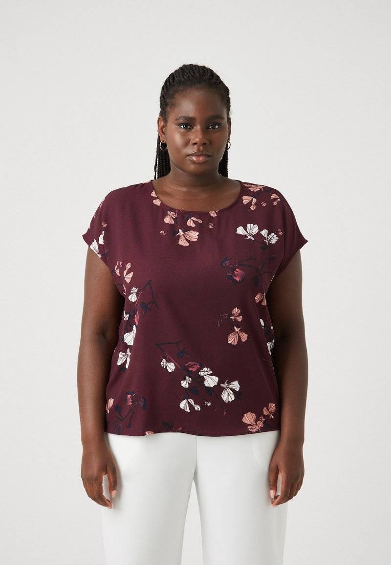 Vero Moda Curve Vero Moda Curve VMNEWHALLIE NEW - Blouse - winetasting