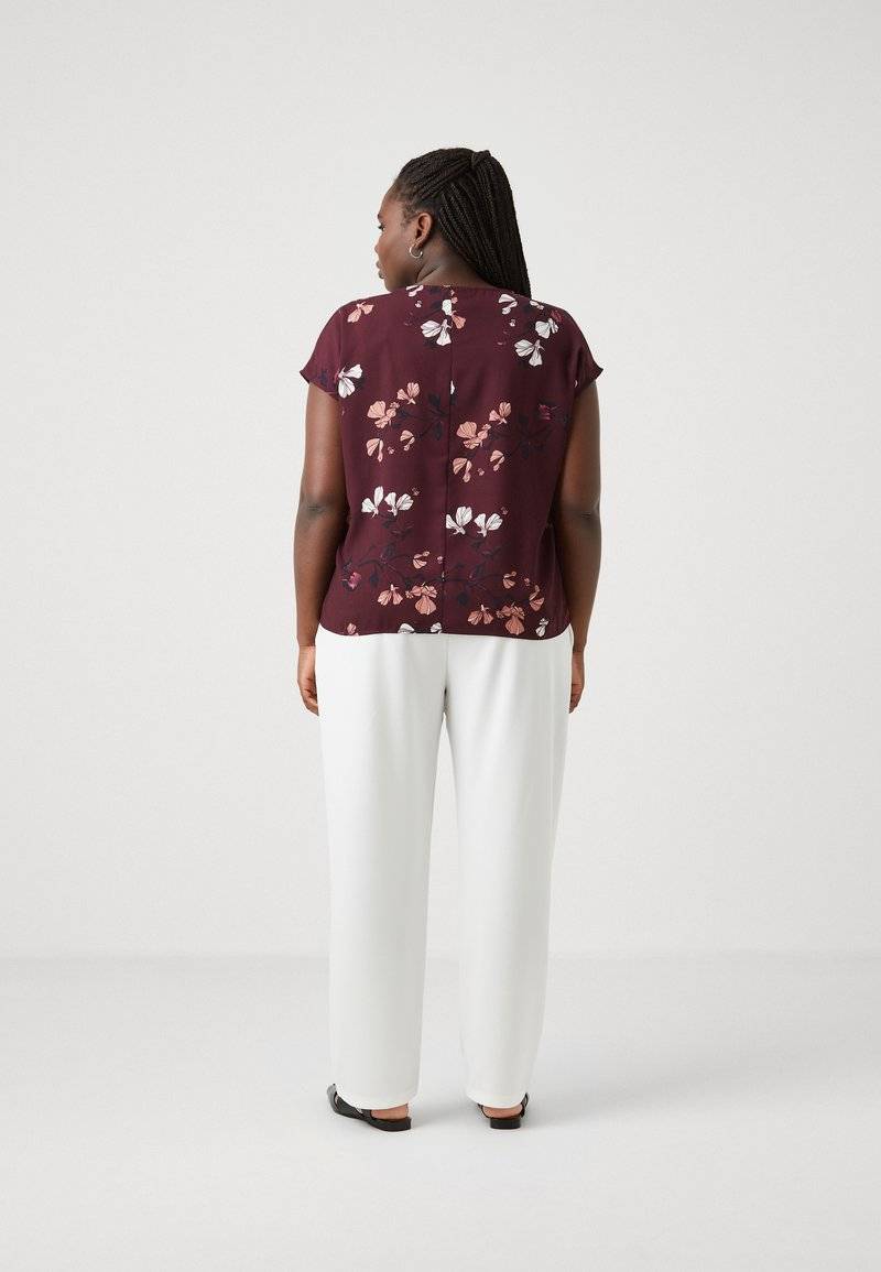 Vero Moda Curve Vero Moda Curve VMNEWHALLIE NEW - Blouse - winetasting im Angebot