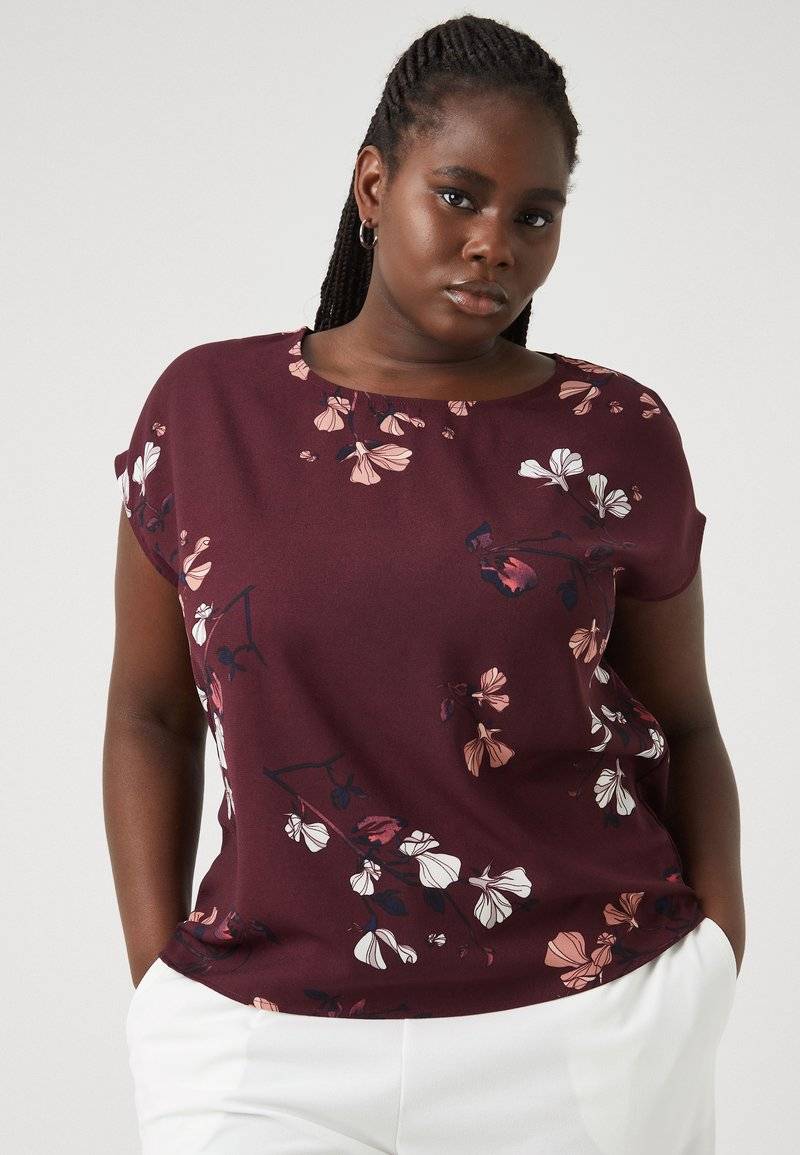 Vero Moda Curve Vero Moda Curve VMNEWHALLIE NEW - Blouse - winetasting im Angebot