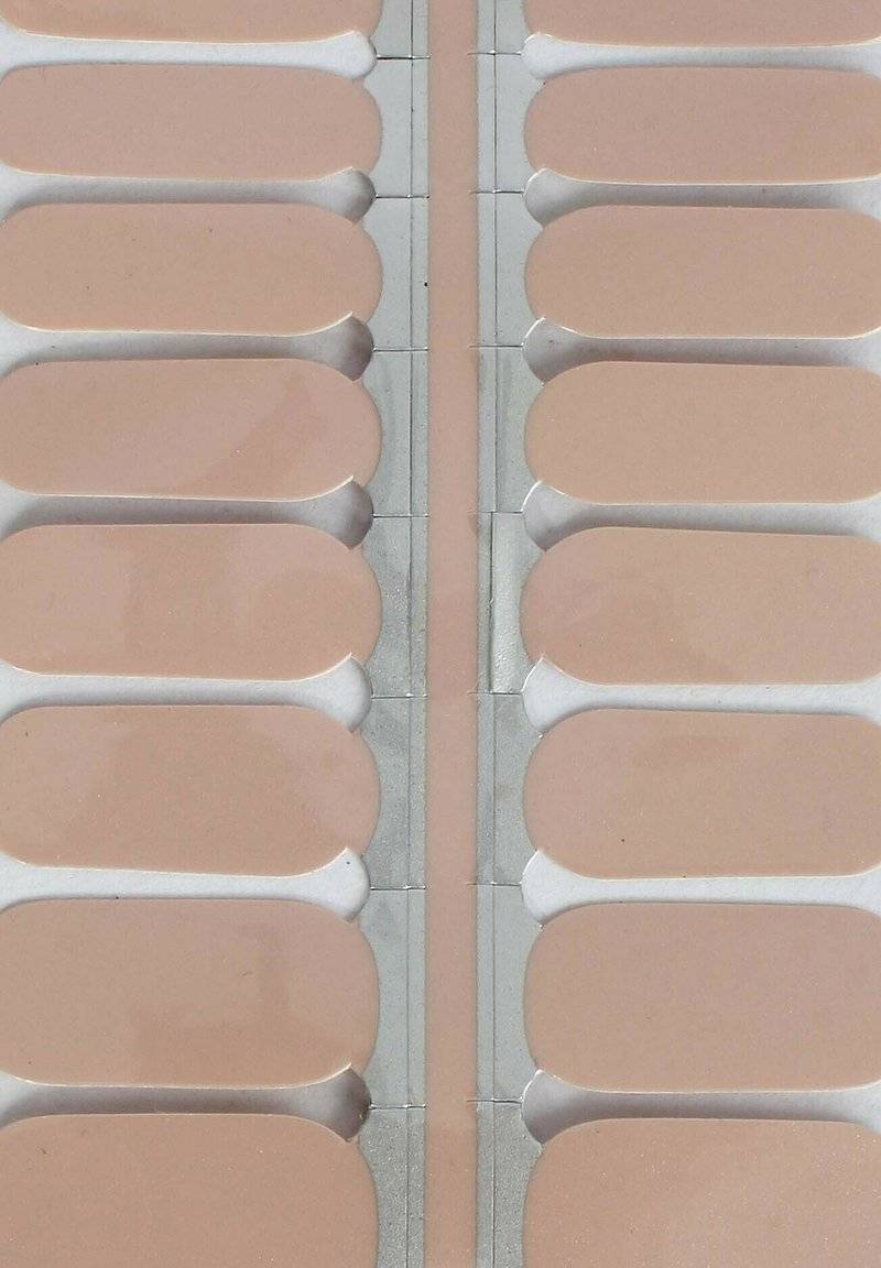 Vargu Vargu VARGU LAUED VEGANE NAGELFOLIEN SOLID BROWN - Nail stickers - latte macchiato