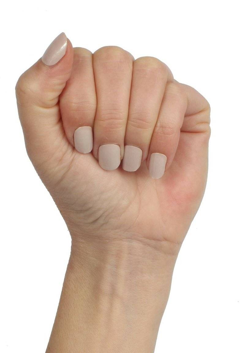 Vargu Vargu VARGU LAUED VEGANE NAGELFOLIEN SOLID BROWN - Nail stickers - latte macchiato Tägliche Deals